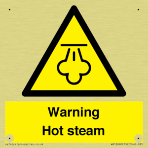 Warning Hot steam